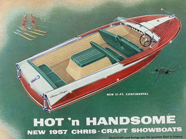 Chris-Craft Boats - 1957 CHRIS-CRAFT AD